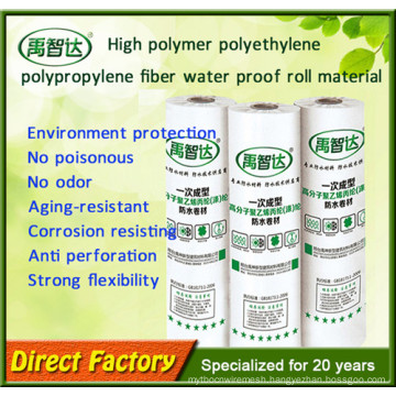 New Roofing Materials High Polymer Polyethylene Waterproofing Membrane Made in China